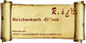 Reichenbach Énok névjegykártya